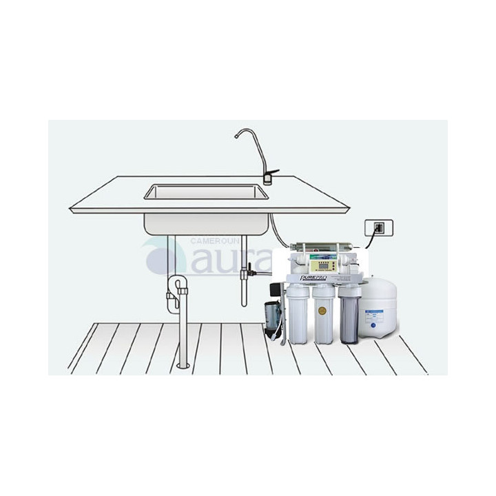 osmose inverse économique haut débit avec lampe UV (RO101SV-UV)